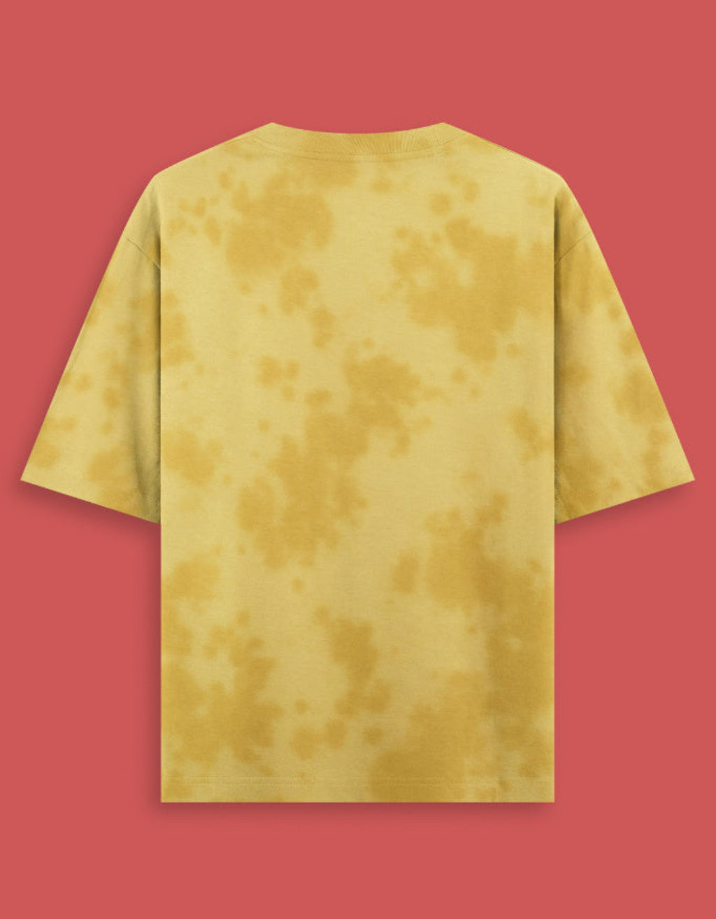 Oversized unisex yellow tie dye streetwear tshirt India
