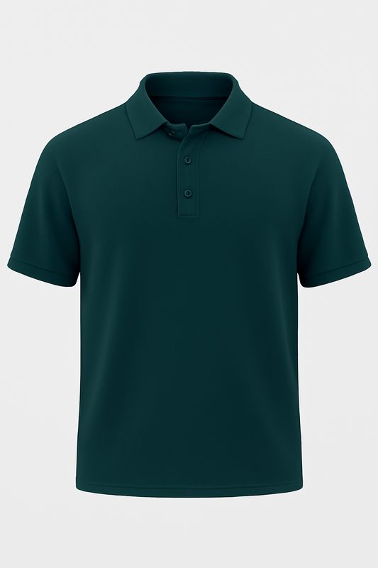 Men's Blue 100% Cotton 220 GSM Polo Tshirt