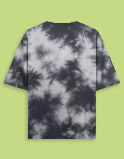 Oversized unisex white black tie dye streetwear tshirt India