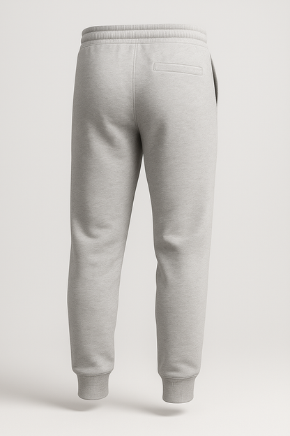 Kleeves Classic 100% Cotton Grey Melange Joggers