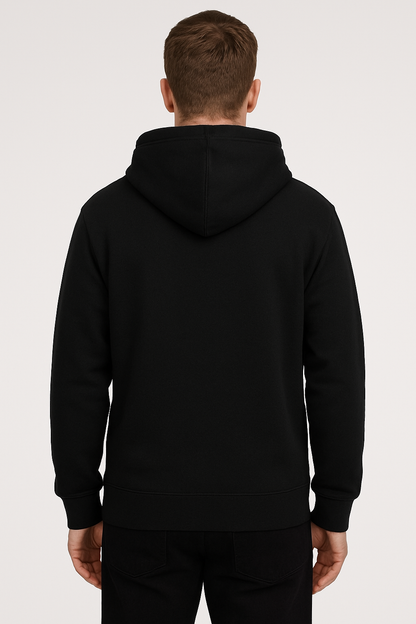 Kleeves Classic 400 GSM Black Zip Hoodie