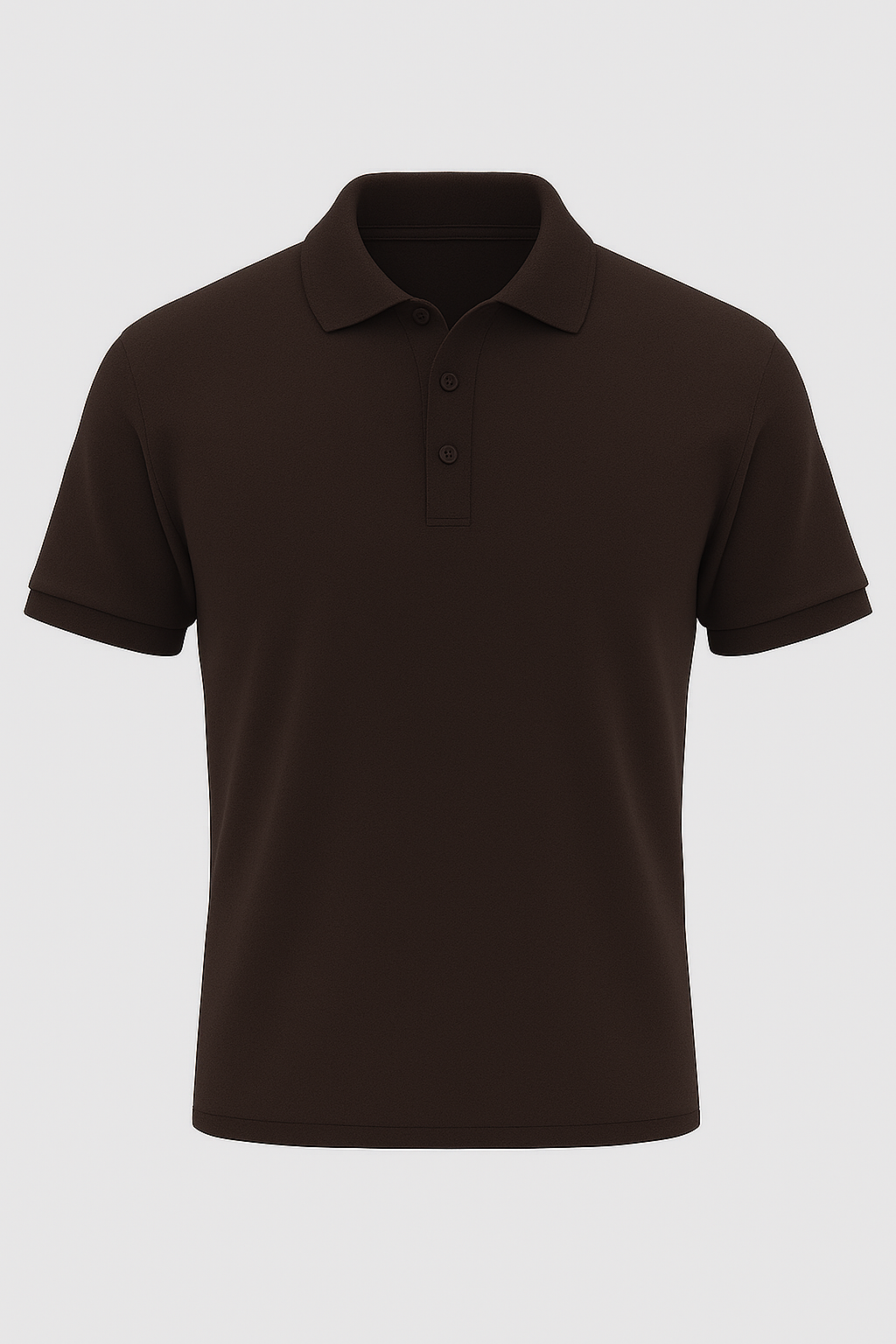 Men's Brown 100% Cotton 220 GSM Polo Tshirt