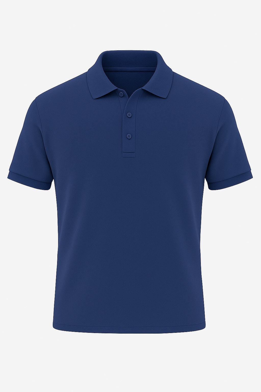 Men's Blue 100% Cotton 220 GSM Polo Tshirt  