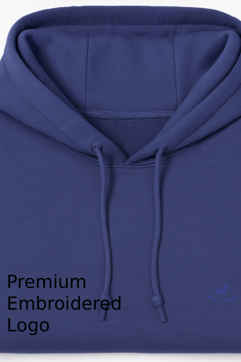 Kleeves Classic 100% cotton 300 GSM Royal Blue Hoodie