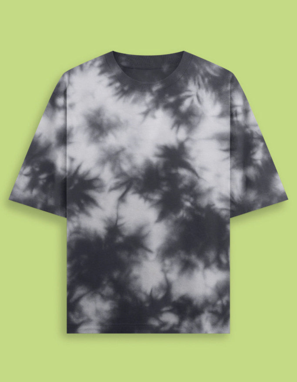 Oversized unisex white black tie dye streetwear tshirt India