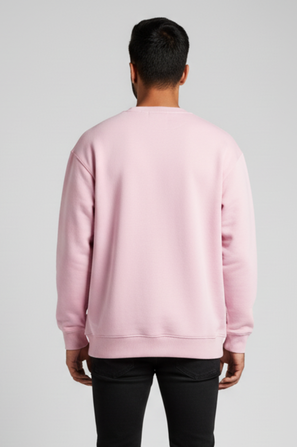 Kleeves Classic 100% Cotton 300 GSM Light Baby Pink Sweatshirt