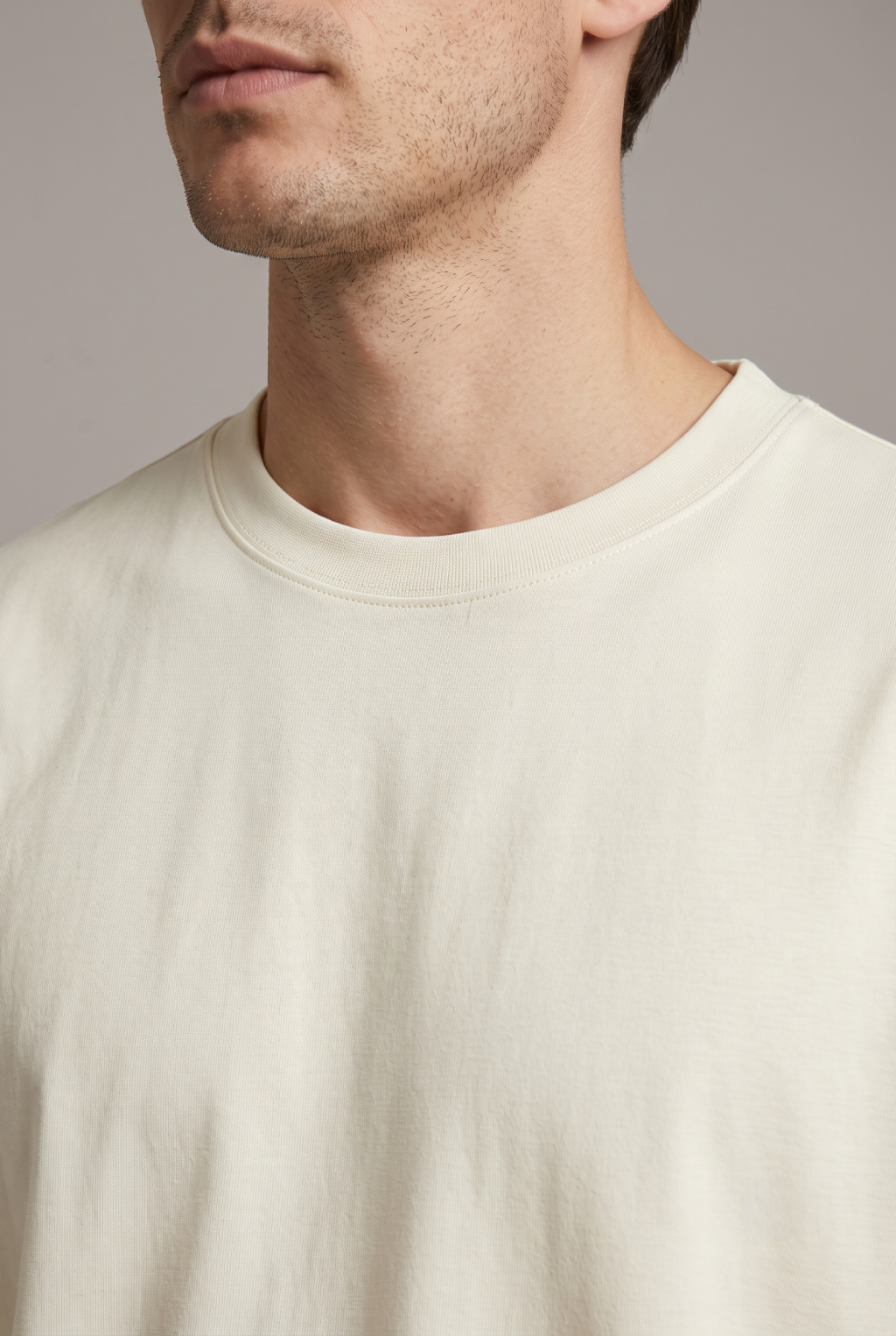 Kleeves Classic 100% Cotton 240 GSM Off-White Oversized T-Shirt