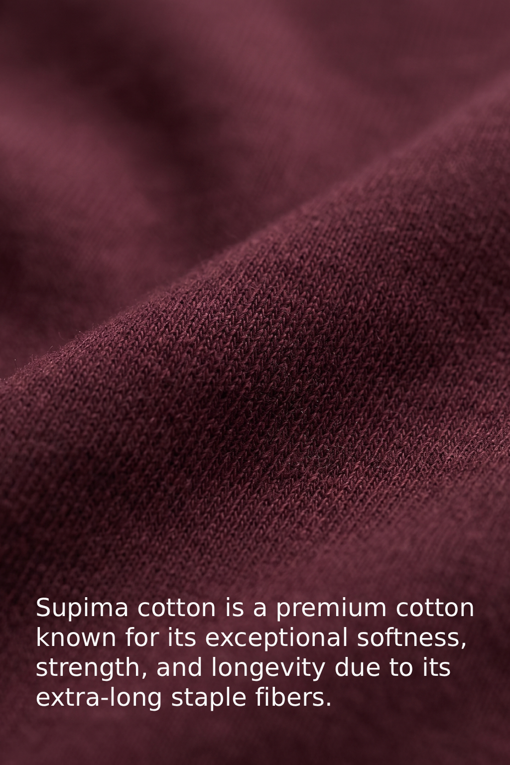 Kleeves Supima Cotton Maroon T-Shirt- 100% Supima Cotton