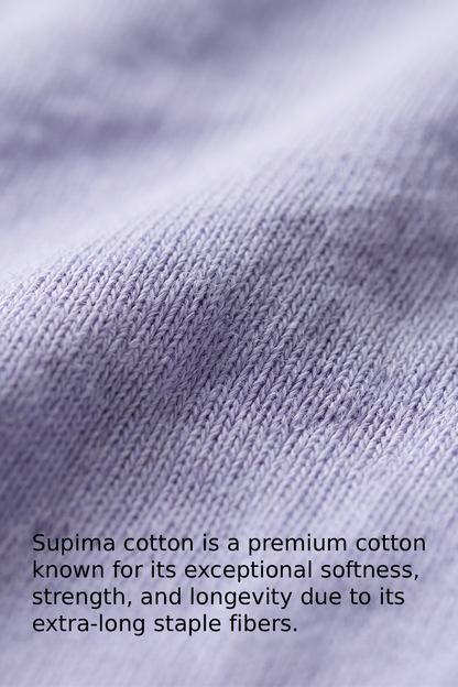 Kleeves Supima Cotton Lavender T-Shirt- 100% Supima Cotton