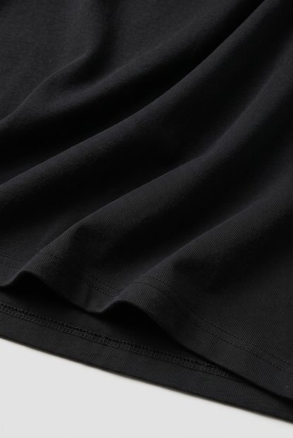 Kleeves Classic 100% Cotton 240 GSM Black Oversized T-Shirt