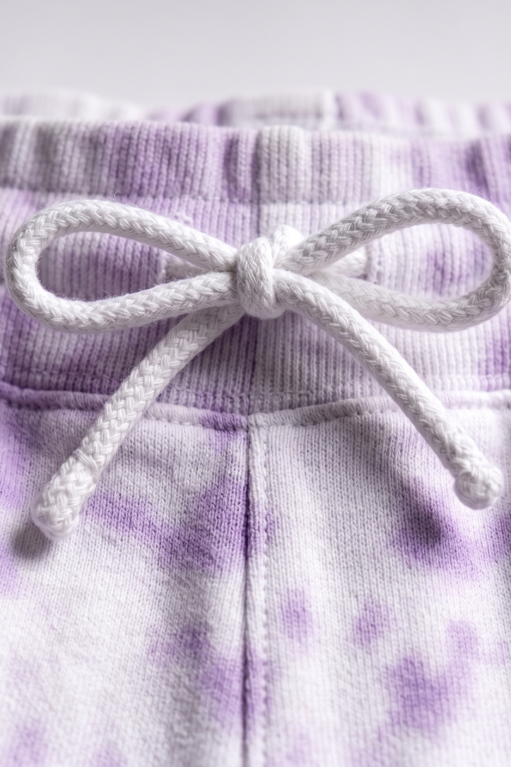 Lilac Eclipse Tie Dye White Lavender Shorts