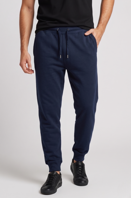 Kleeves Classic 100% Cotton Navy Blue Joggers