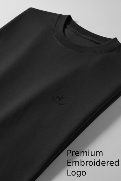 Kleeves Classic 100% Cotton 300 GSM Black Sweatshirt