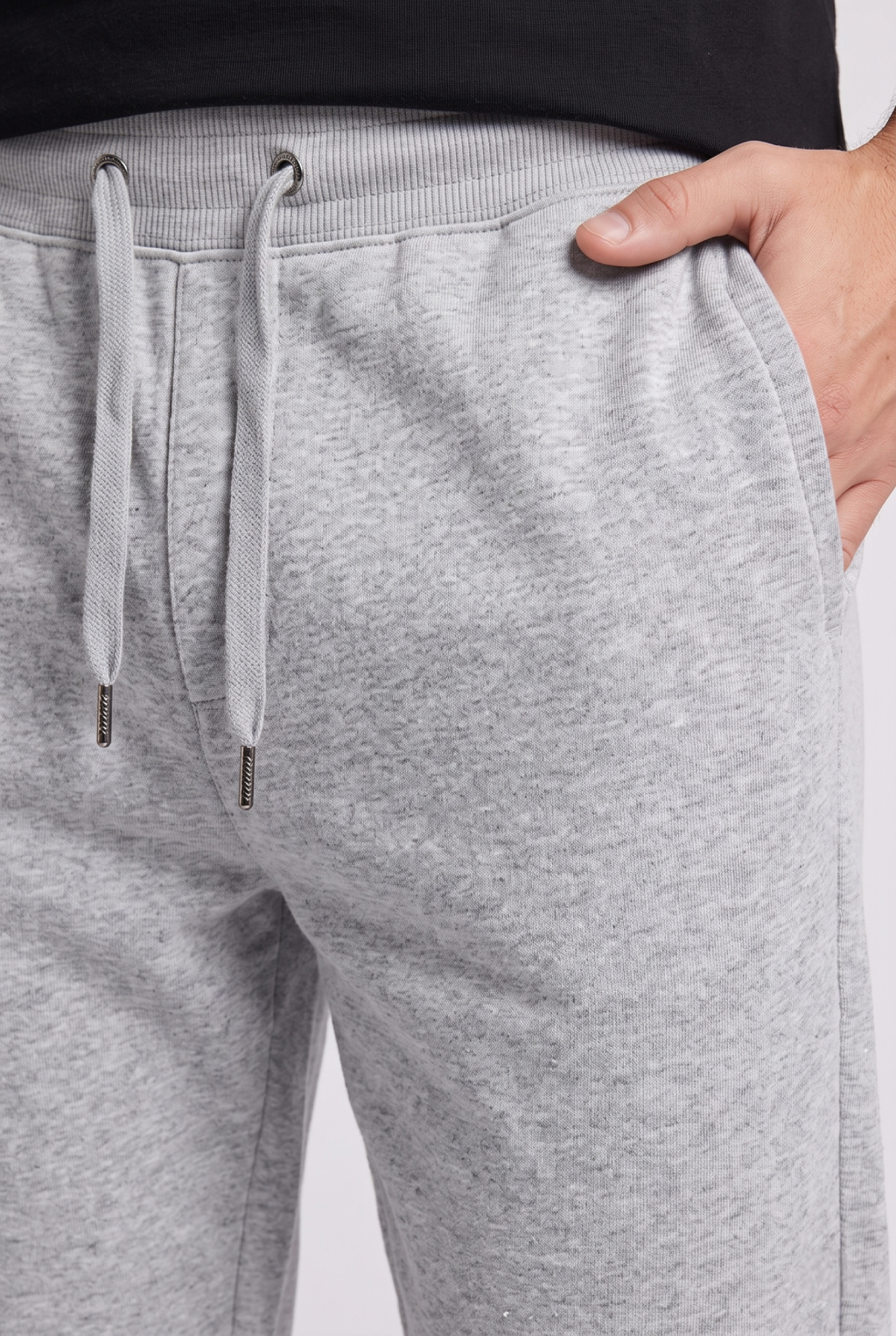 Kleeves Classic 100% Cotton Grey Melange Joggers