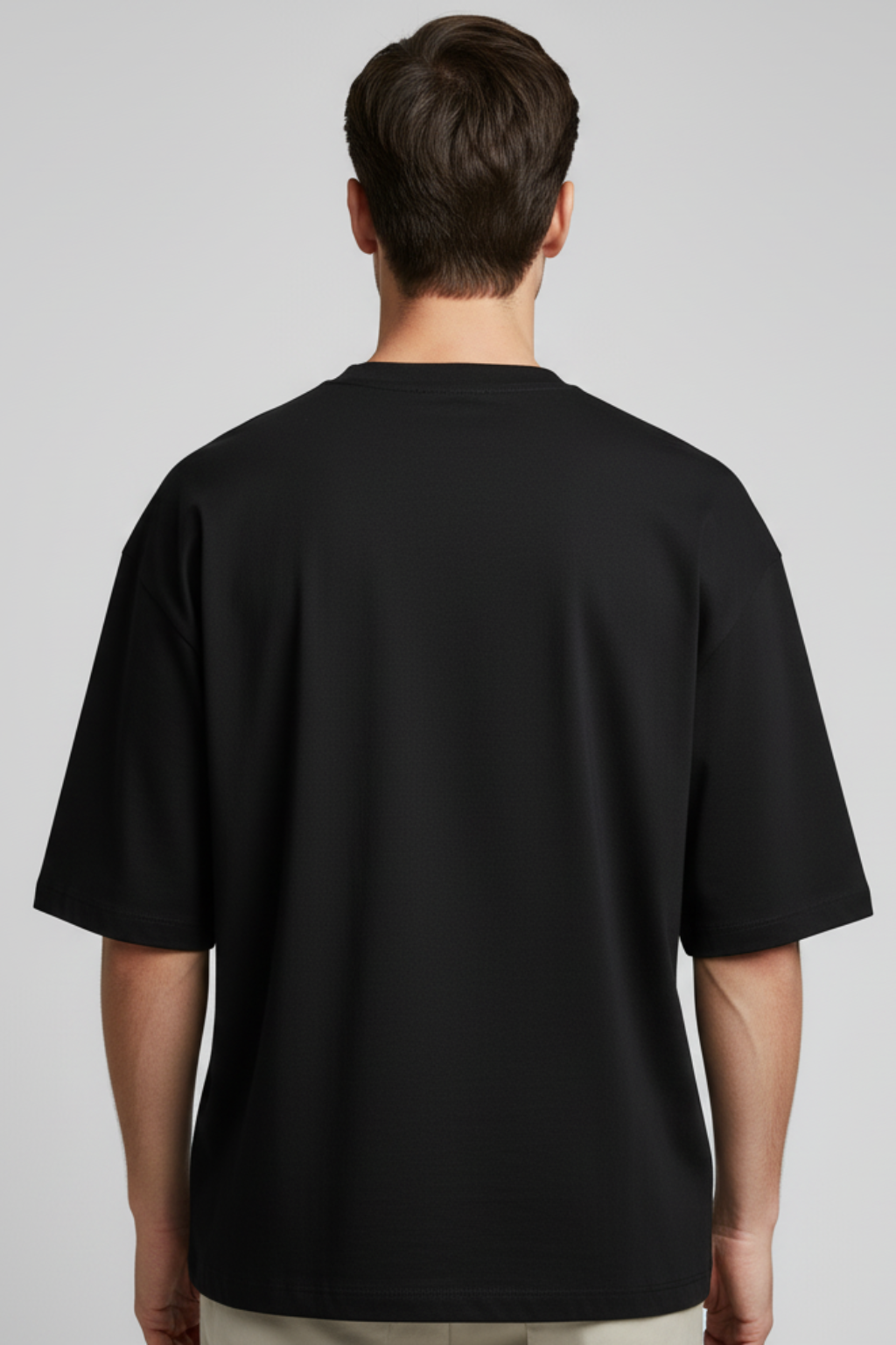 Kleeves Classic 100% Cotton 240 GSM Black Oversized T-Shirt
