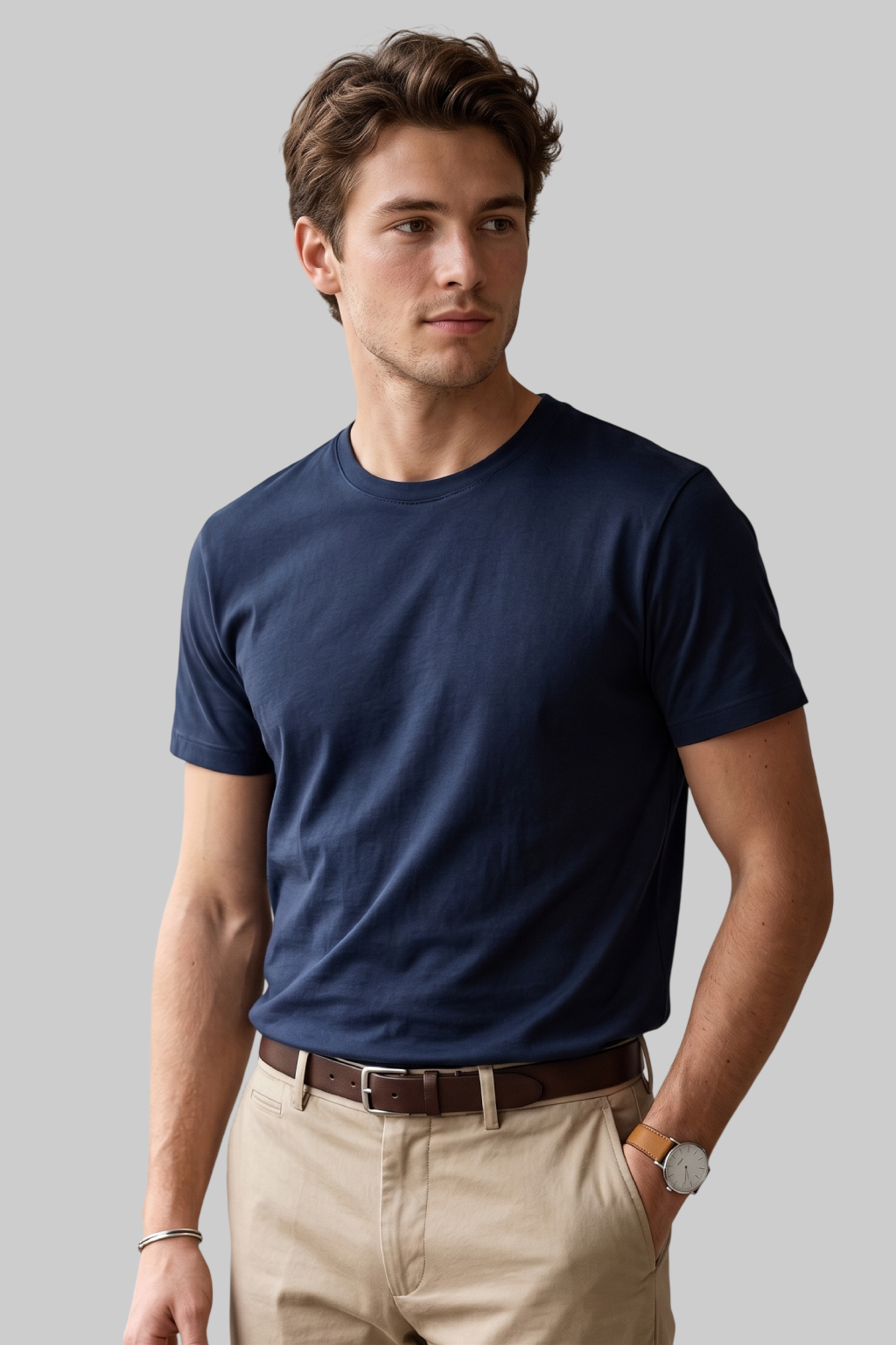 Kleeves Supima Cotton Navy Blue T-Shirt- 100% Supima Cotton