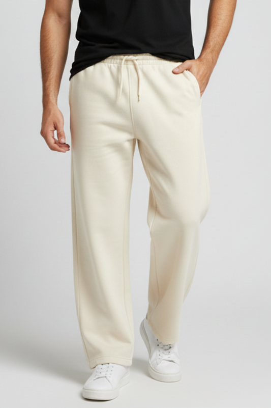 Kleeves Classic Terry Fabric Off-White Sweatpants