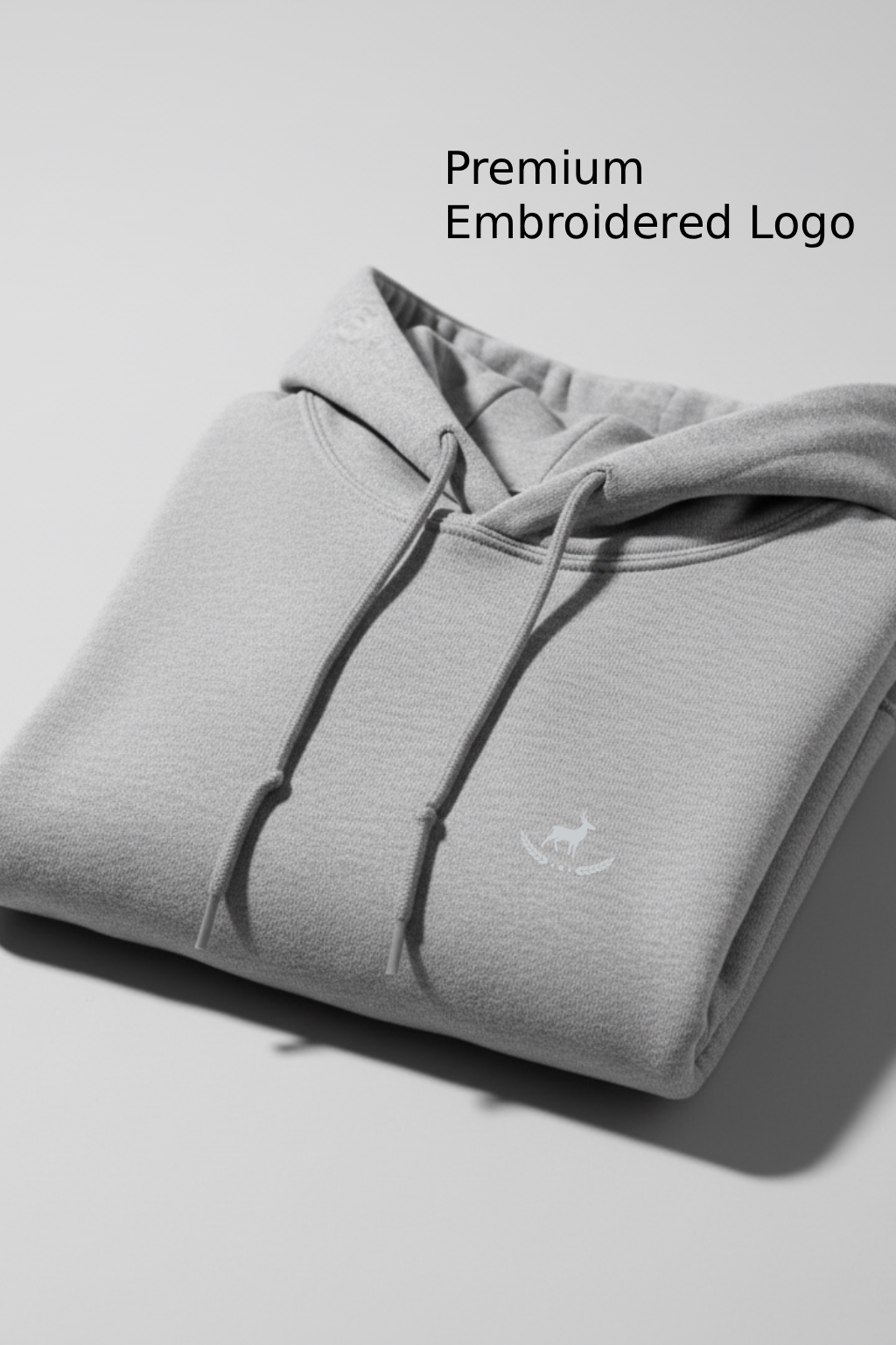 Kleeves Classic 100% cotton 300 GSM Grey Melange Hoodie