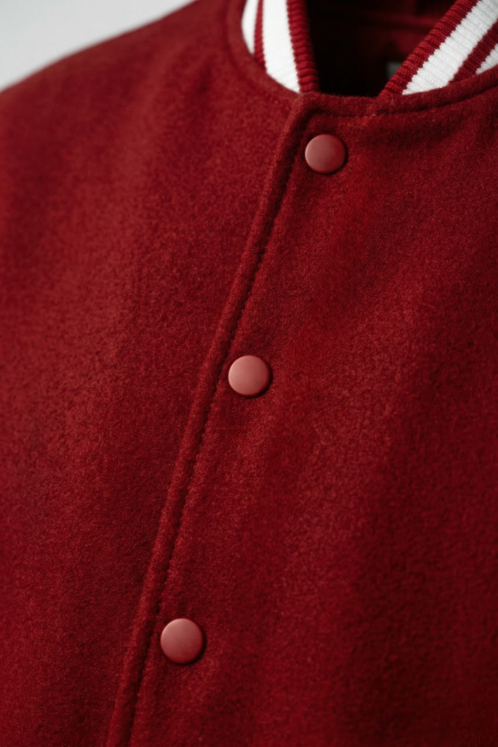 Kleeves Classic 100% Cotton Red Varsity Jacket