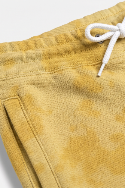 Sunburst Drift Tie Dye Yellow Shorts