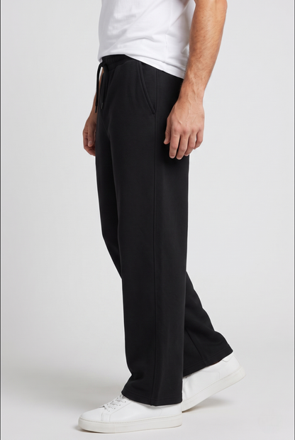 Kleeves Classic Terry Fabric Black Sweatpants