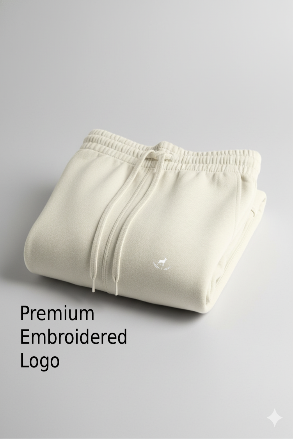 Kleeves Classic 260 GSM Terry Fabric Off-White Sweatpants