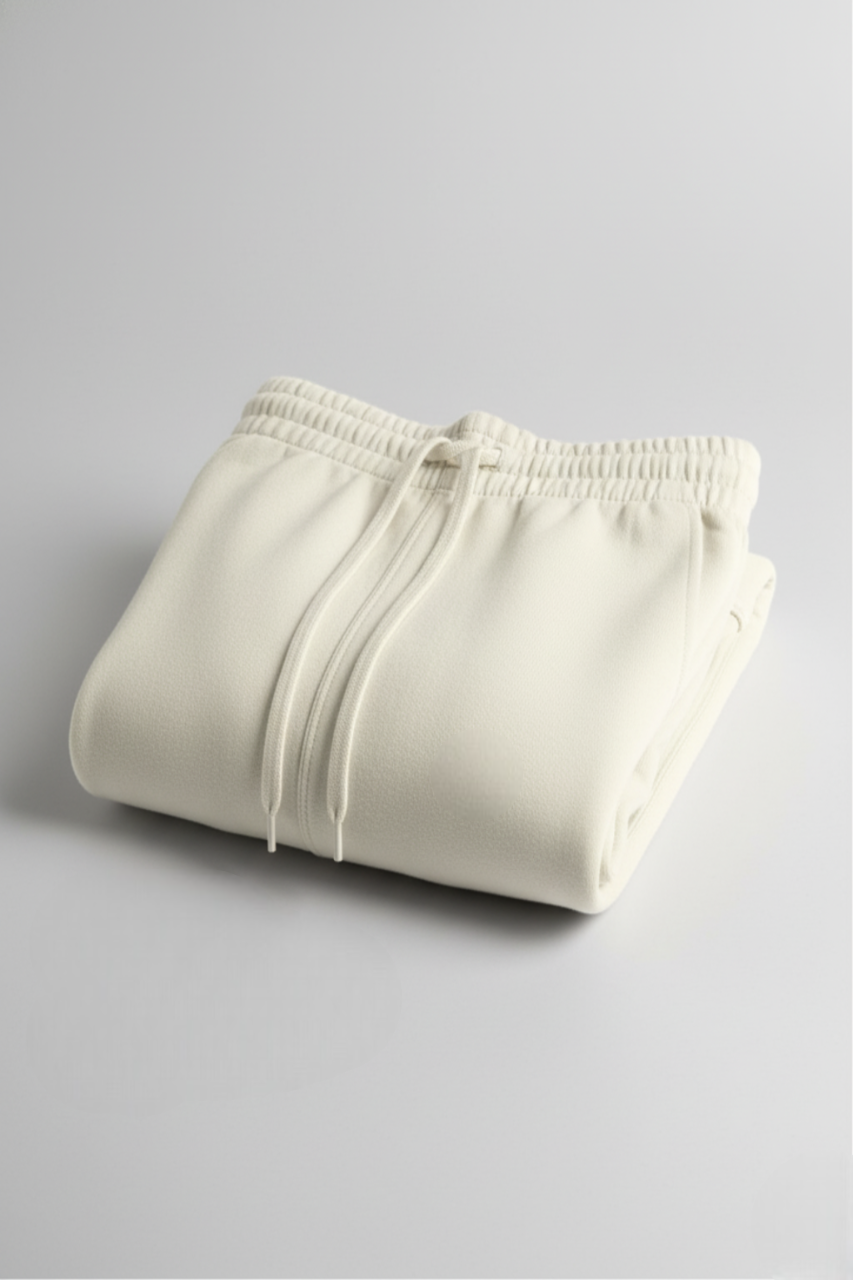 Kleeves Classic Terry Fabric Off-White Sweatpants