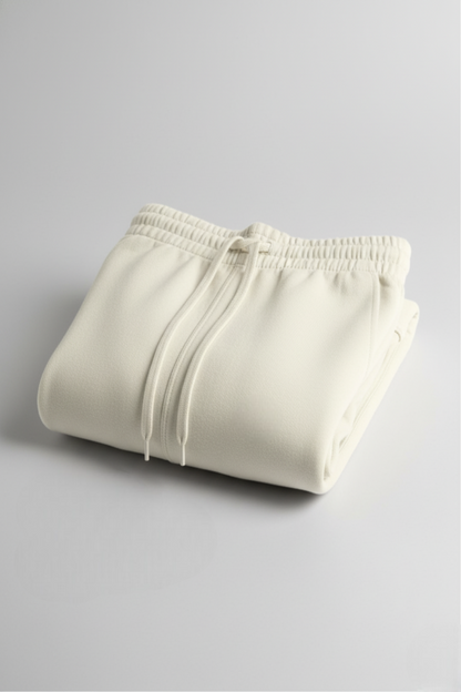 Kleeves Classic Terry Fabric Off-White Sweatpants