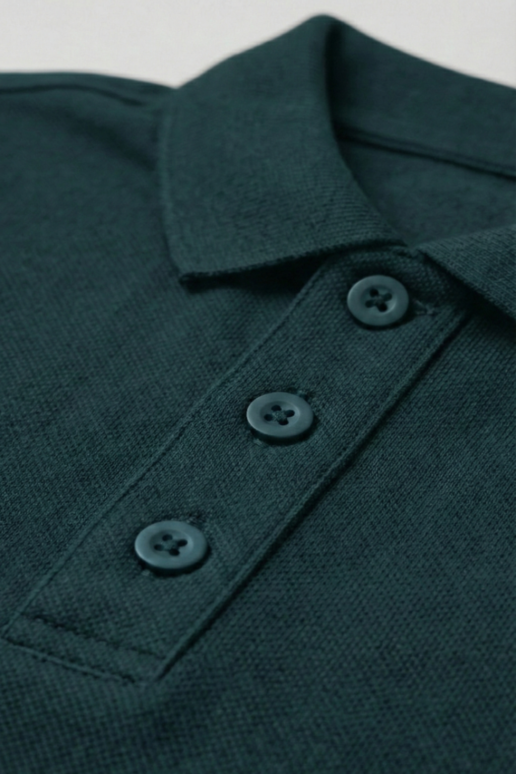 Men's Petrol Blue 100% Cotton Polo T-shirt
