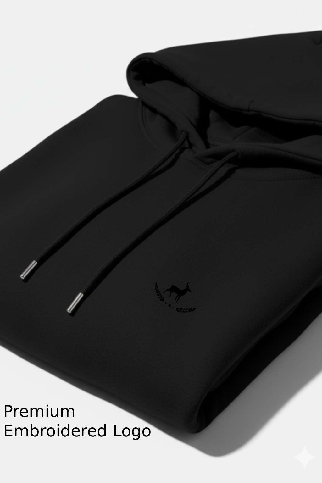 Kleeves Classic 100% cotton 300 GSM Black Hoodie