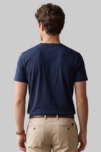 Kleeves Supima Cotton Navy Blue T-Shirt- 100% Supima Cotton