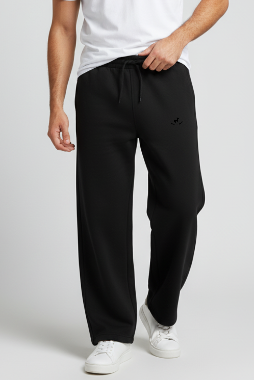 Kleeves Classic 260 GSM Terry Fabric Black Sweatpants