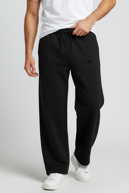 Kleeves Classic 260 GSM Terry Fabric Black Sweatpants