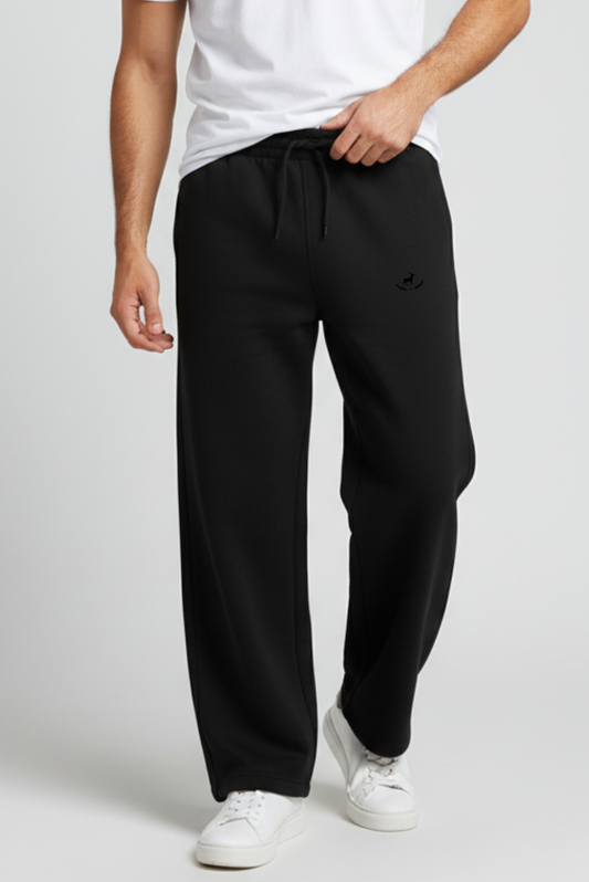 Kleeves Classic 260 GSM Terry Fabric Black Sweatpants