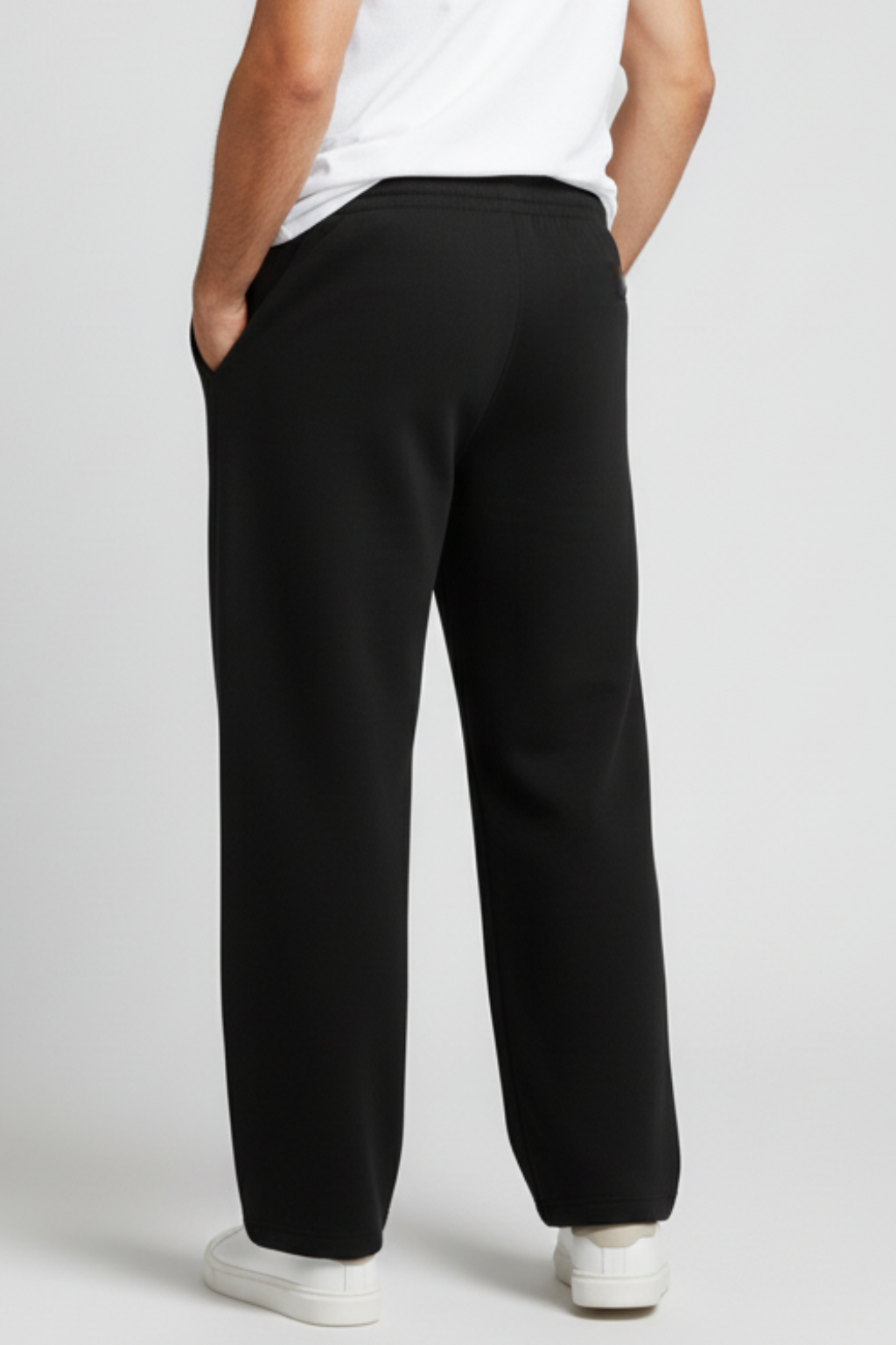 Kleeves Classic Terry Fabric Black Sweatpants