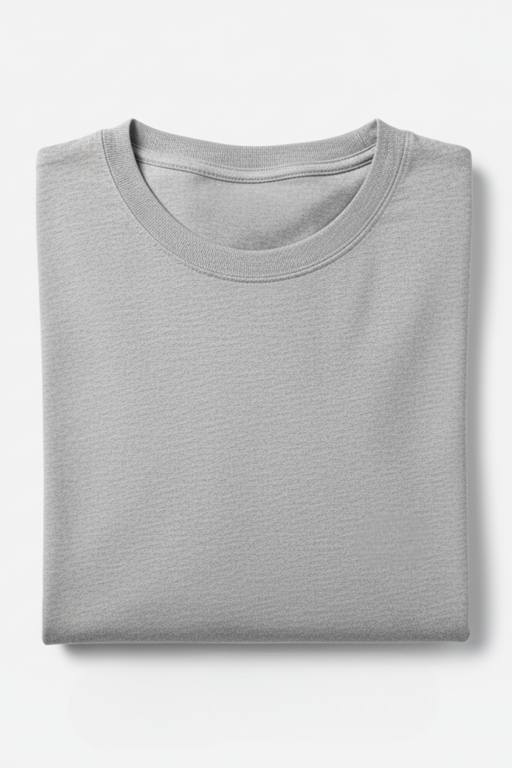 Kleeves Classic 100% Cotton 240 GSM Grey Melange Oversized T-Shirt