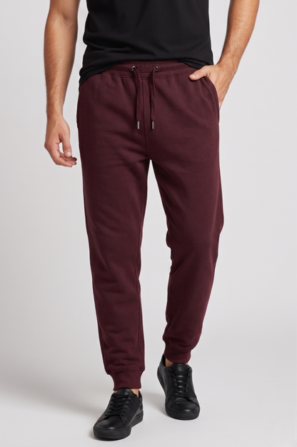 Kleeves Classic 100% Cotton Maroon Joggers