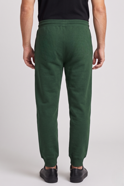 Kleeves Classic 100% Cotton Bottle Green Joggers