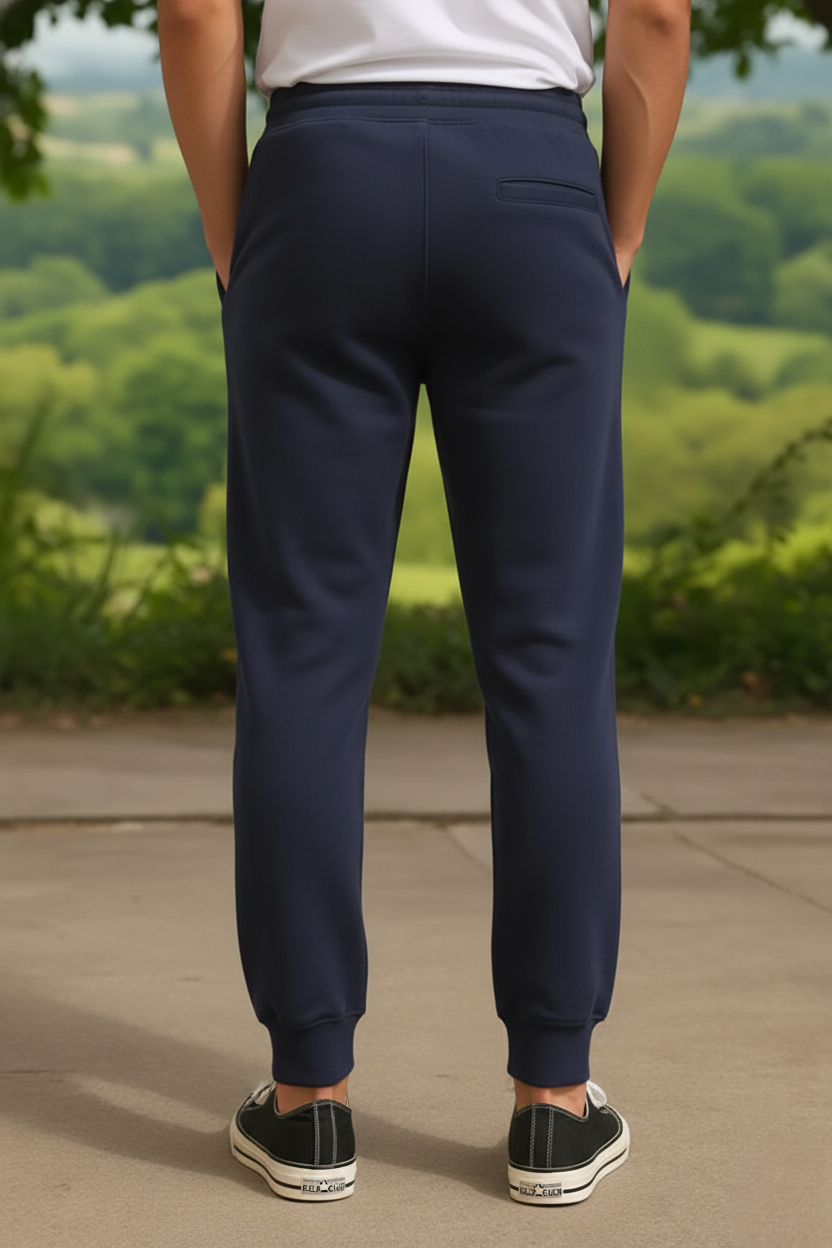 Kleeves Classic 100% Cotton Navy Blue Joggers