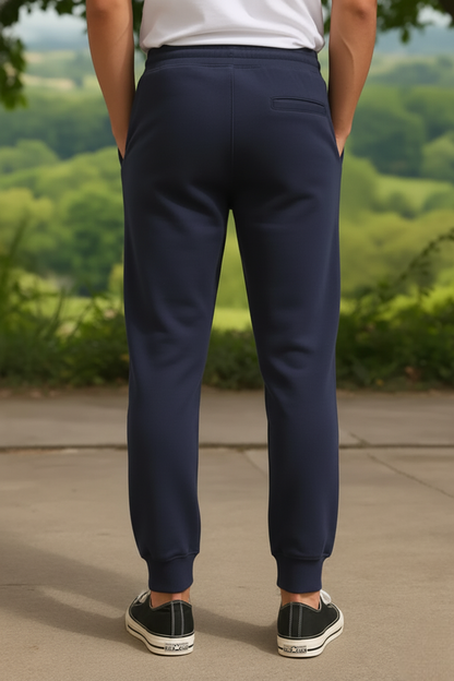 Kleeves Classic 100% Cotton Navy Blue Joggers