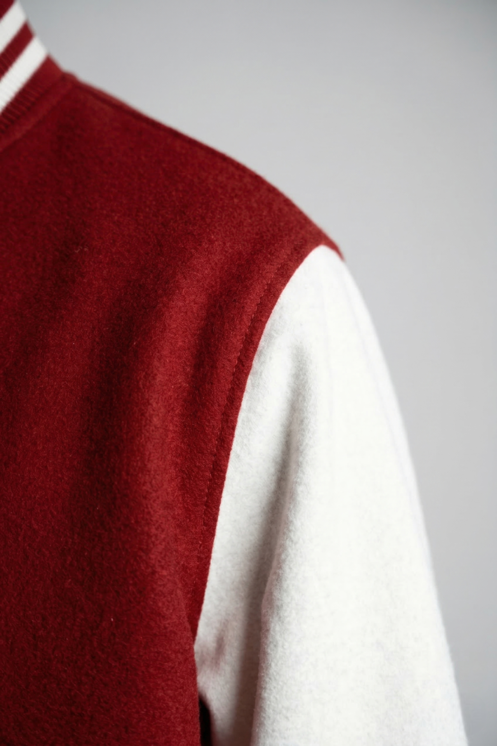 Kleeves Classic 100% Cotton Red Varsity Jacket
