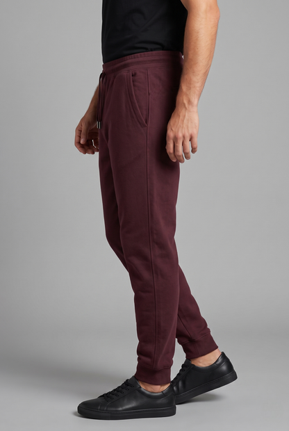 Kleeves Classic 100% Cotton Maroon Joggers