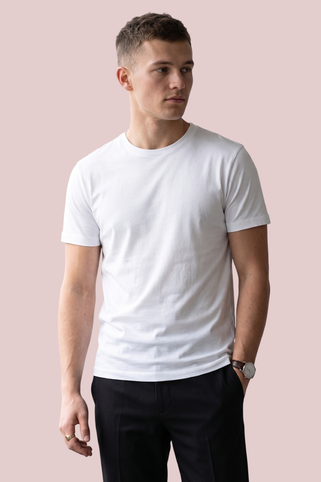 Kleeves Supima Cotton White T-Shirt- 100% Supima Cotton