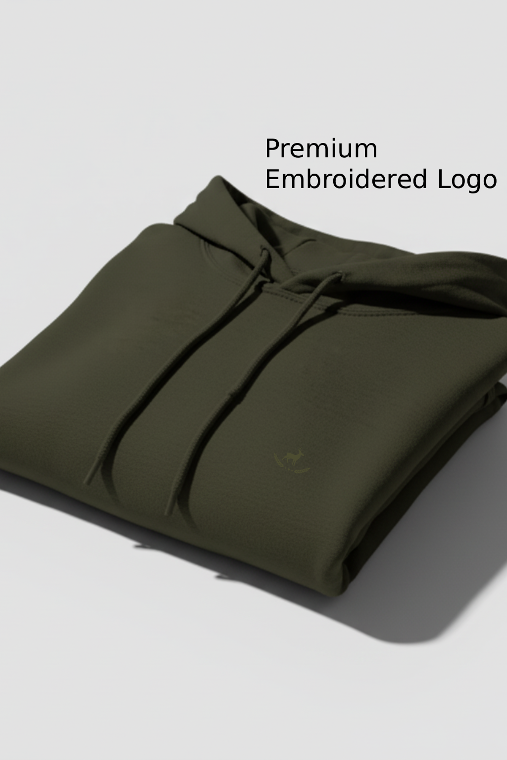 Kleeves Classic 100% cotton 300 GSM Olive Green Hoodie