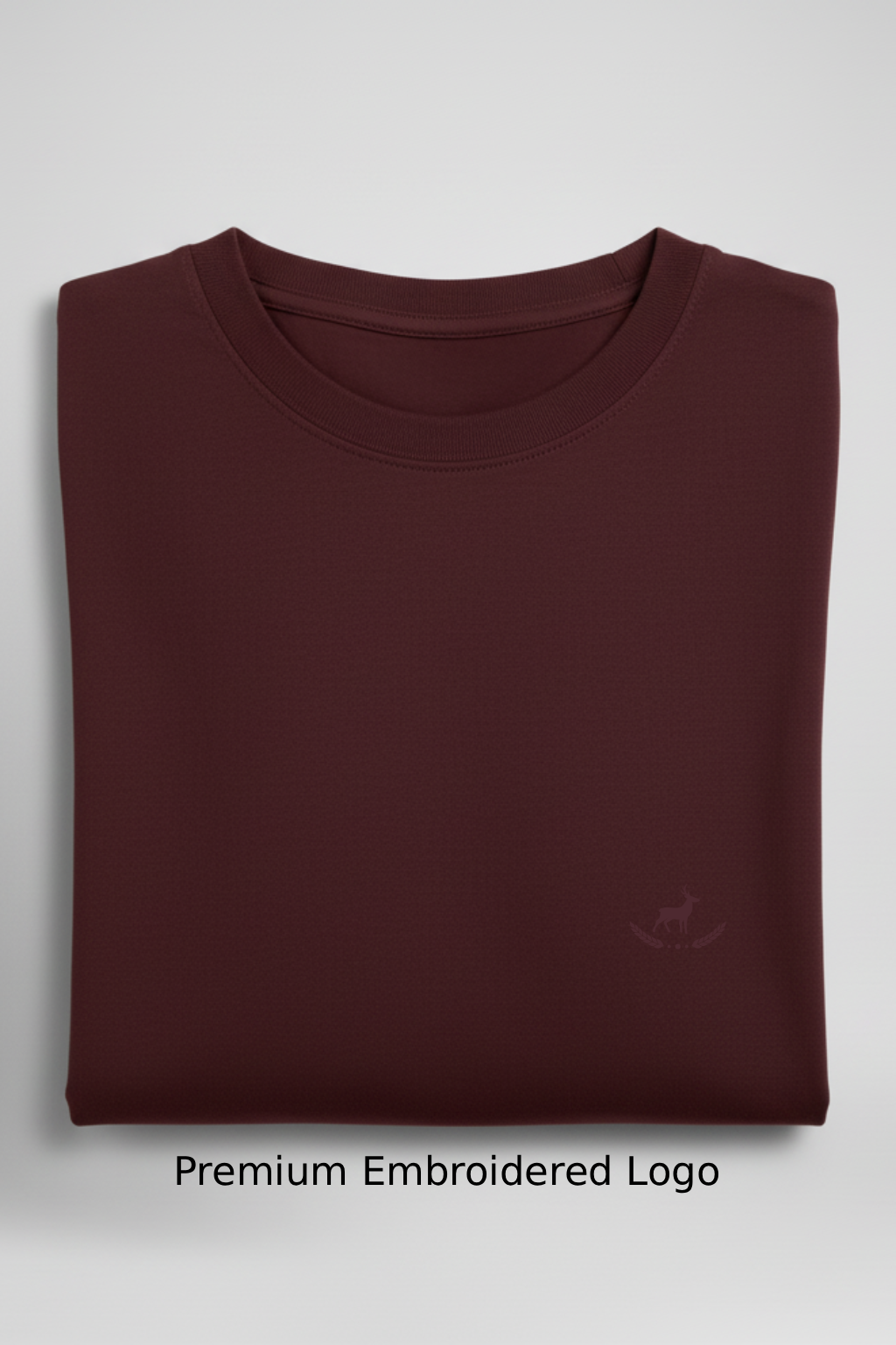Kleeves Classic 100% Cotton 300 GSM Maroon Sweatshirt