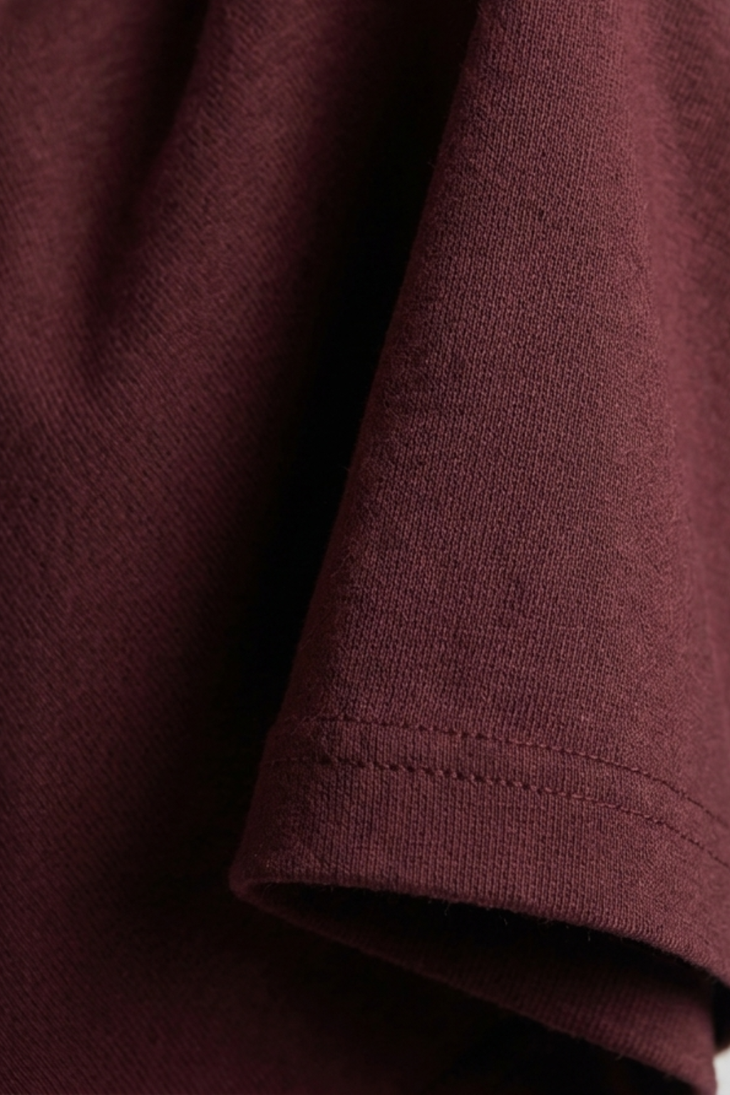 Kleeves Classic 100% Cotton 240 GSM Maroon Oversized T-Shirt