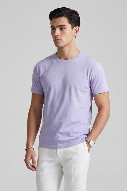 Kleeves Supima Cotton Lavender T-Shirt- 100% Supima Cotton