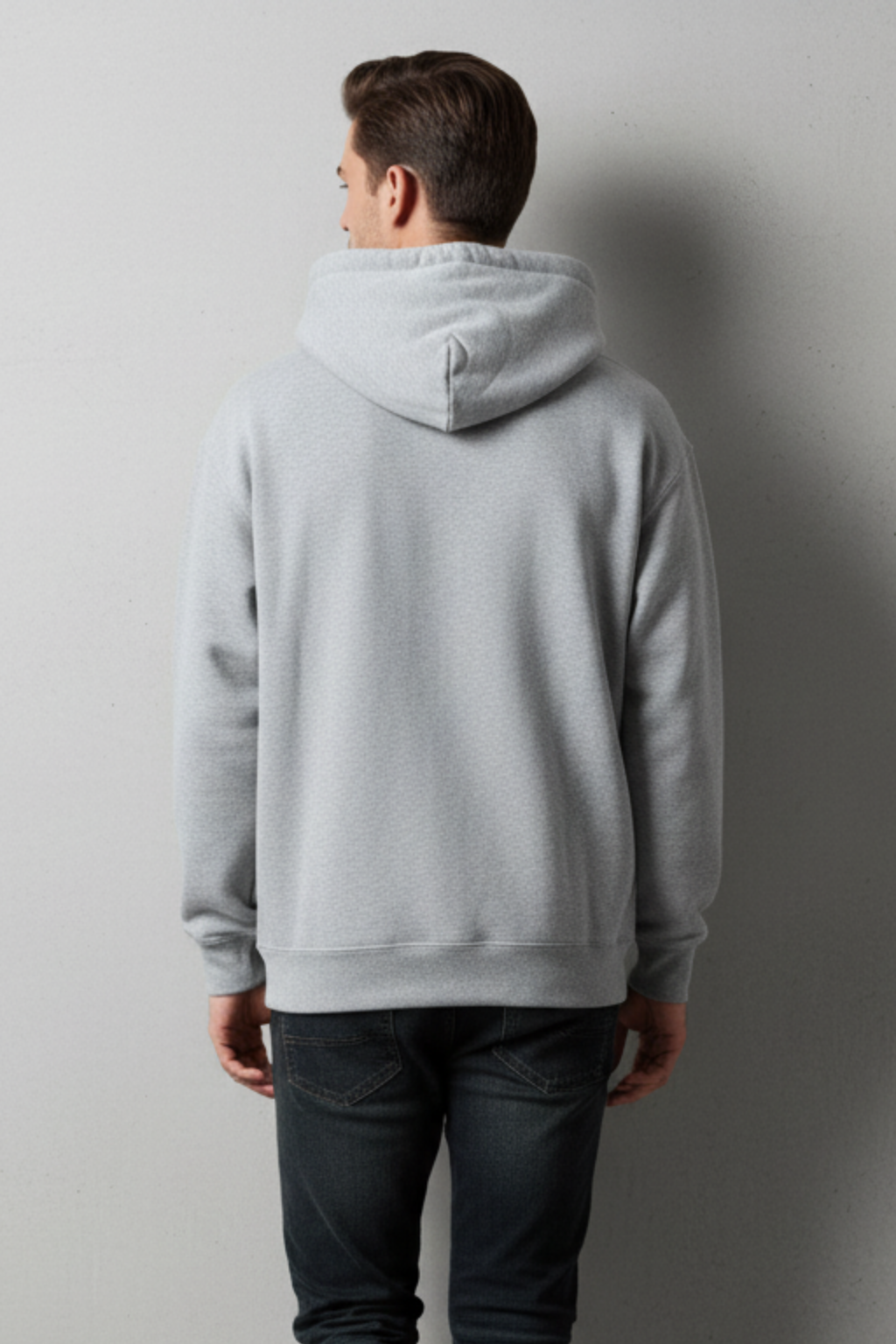 Kleeves Classic 100% cotton 300 GSM Grey Melange Hoodie