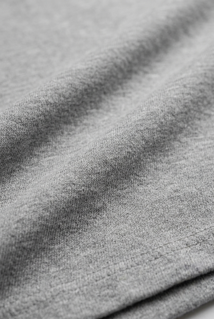 Kleeves Classic 100% Cotton 240 GSM Grey Melange Oversized T-Shirt