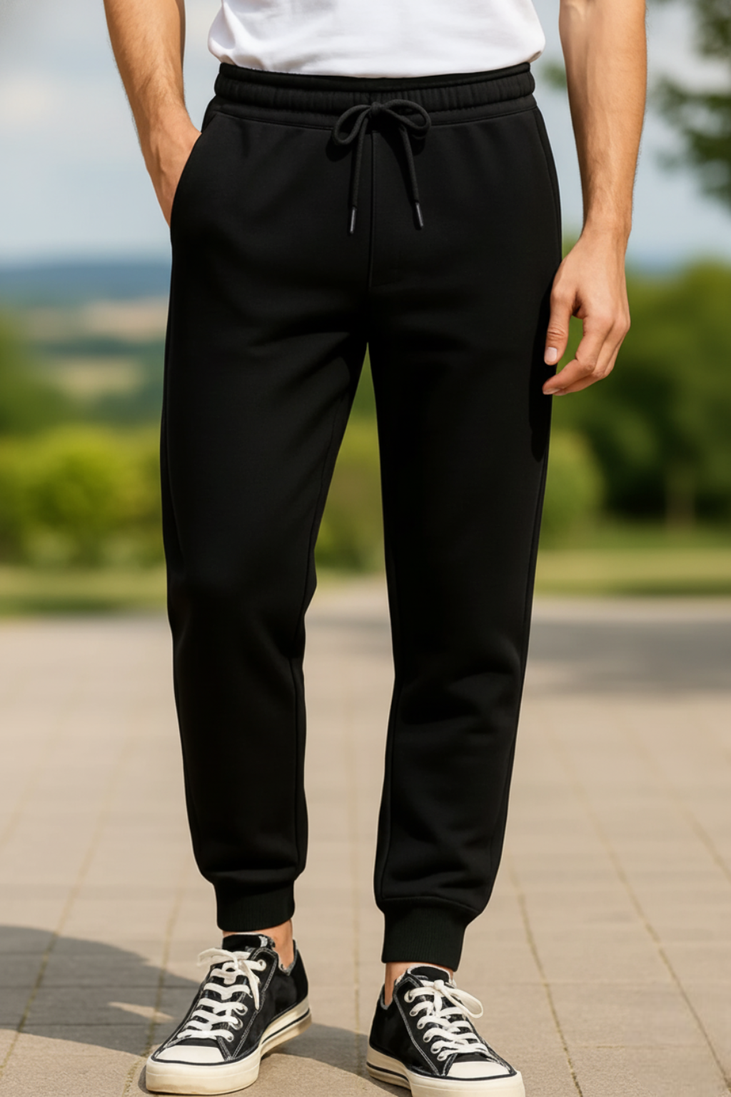 Kleeves Classic 100% Cotton Black Joggers